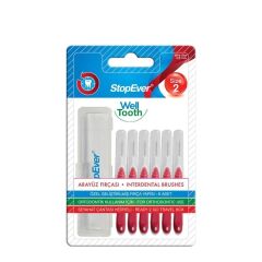 StopEver Well Tooth Metal Arayüz Fırçası - Kırmızı
