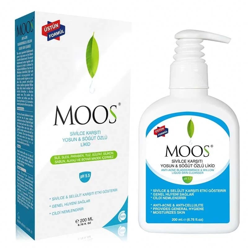 Moos Yosun Özlü Sivilce Karşıtı Cilt Temizleyici Likid 200 ml
