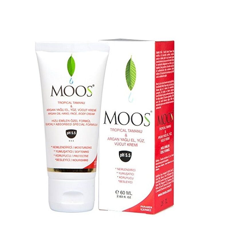 Moos Tamanu ve Argan Özlü Cilt Kremi 60 ml
