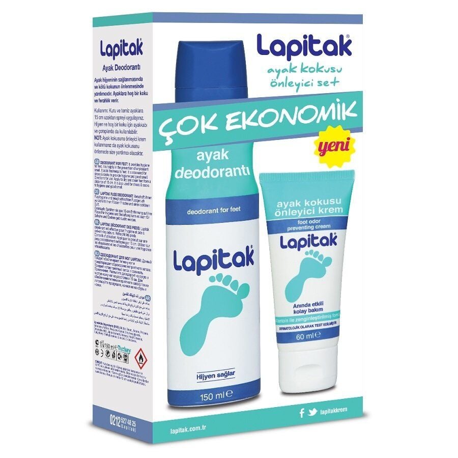 Lapitak Ayak Kokusuna Karşı Krem + Deodorant Set