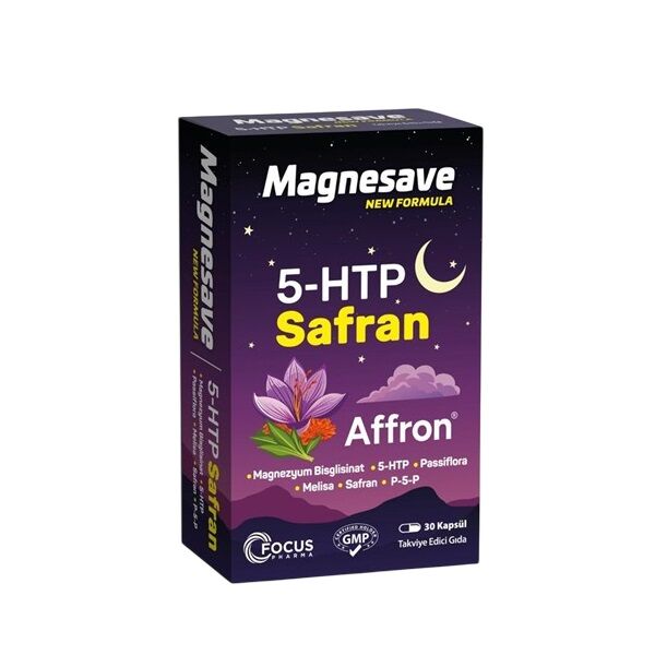 Magnesave 5-HTTP Safran 30 Kapsül