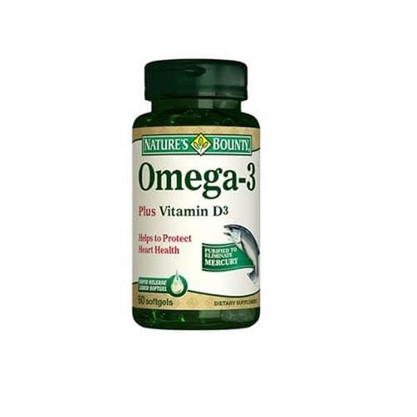 Nature's Bounty Omega-3 Plus Vitamin D3 Soft Gel 60 Kapsül