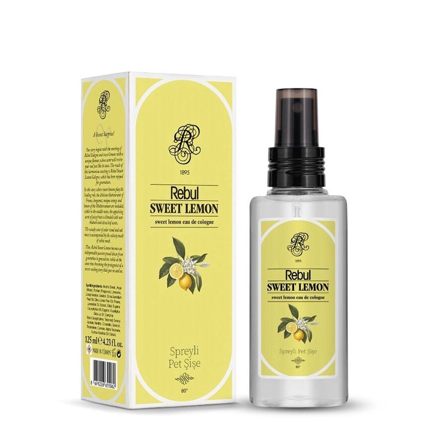 Rebul Sweet Lemon Spreyli Pet Şişe Kolonya 125 ml