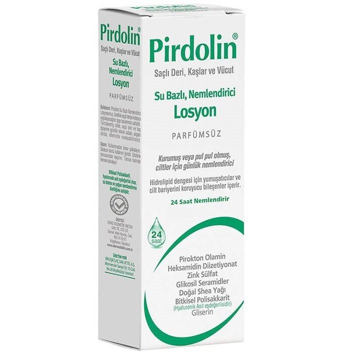 Pirdolin Saçlı Deri, Kaşlar ve Vücut Su Bazlı Nemlendirici Losyon 150ml