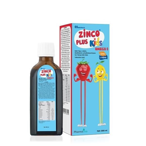 Zinco Plus KIDS Omega 3 Şurup 200ml