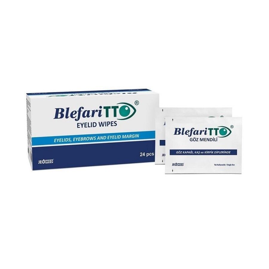 BlephariTTO Göz Çevresi Temizleme Mendili 24 Adet