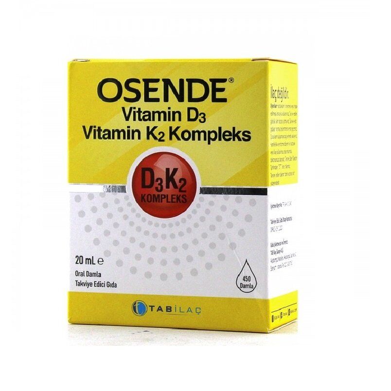 Osende Vitamin D3K2 Kompleks Damla 20ml