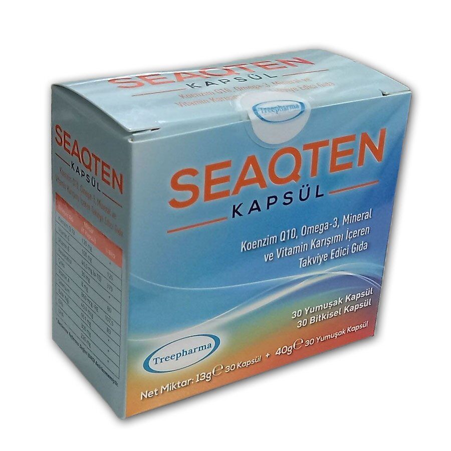 SeaQten 30 Yumuşak Kapsül + 30 Bitkisel Kapsül