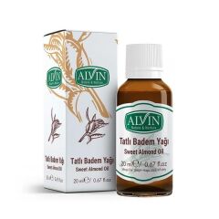 Alvin Tatlı Badem Yağı 20 ml (Soğuk Sıkım)