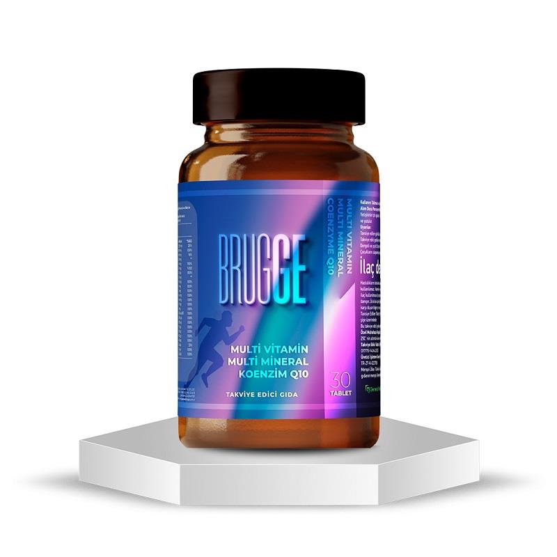 Brugge Multivitamin Mineral Koenzim Q10 30 Tablet