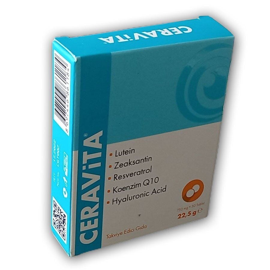 Ceravita Vitamin E ve Mineral içeren Takviye Edici Gıda 30 Tablet