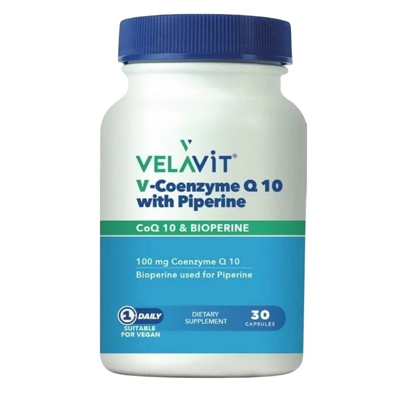 Velavit Coenzym Q10 with Piperine 30 Kapsül
