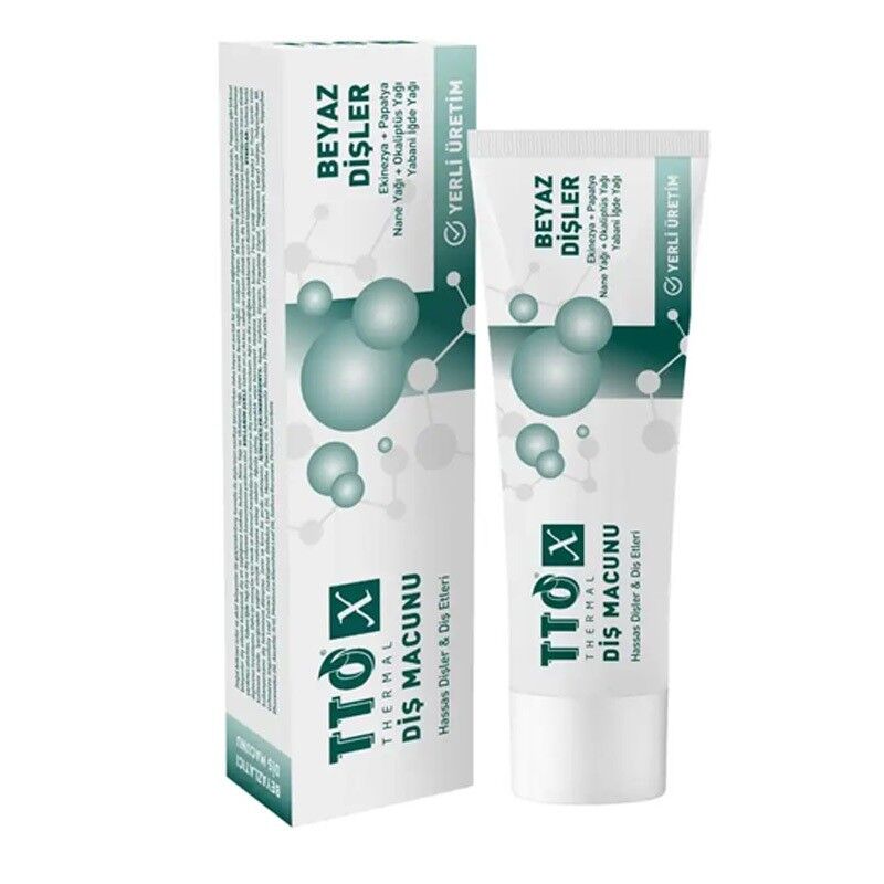 TTO X Beyazlatıcı Diş Macunu – Doğal Bitkisel 75ml