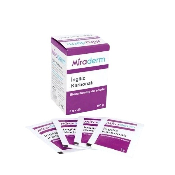 Miraderm Ingiliz Karbonatı 5x20gr Saşe 100gr