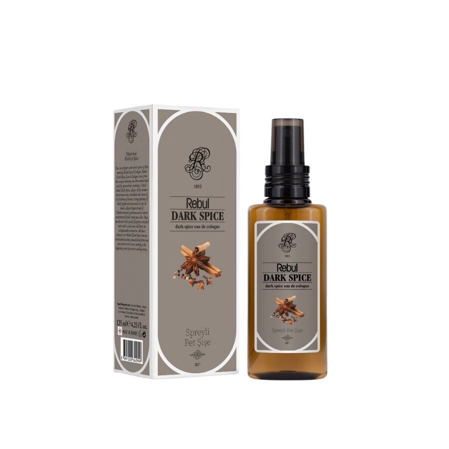 Rebul Dark Spice Spreyli Pet Şişe Kolonya 125 ml