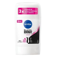 Nivea Kadın Stick Deodorant Black White Invisible Clear 50ml