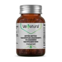 Venatura Büyük Meyveli Vaksiniyum (Cranberry ve D-Mannoz) 30 Kapsül