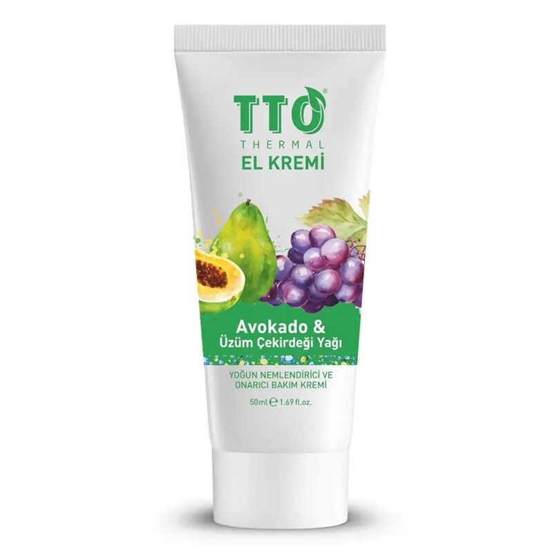TTO El Kremi Avokado ve Üzüm Çekirdeği Yağı 50 ml