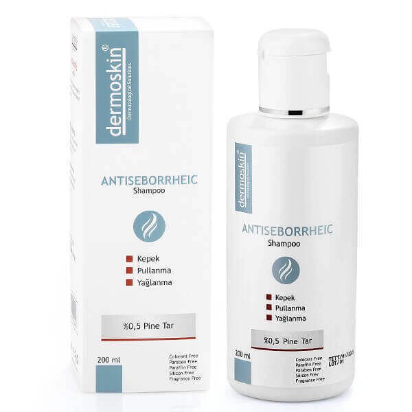 Dermoskin Antiseborrheic Yağlı, Kepekli Saçlar için Şampuan 200 ml