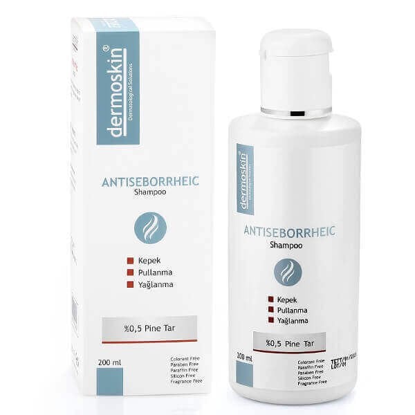 Dermoskin Antiseborrheic Yağlı, Kepekli Saçlar için Şampuan 200 ml