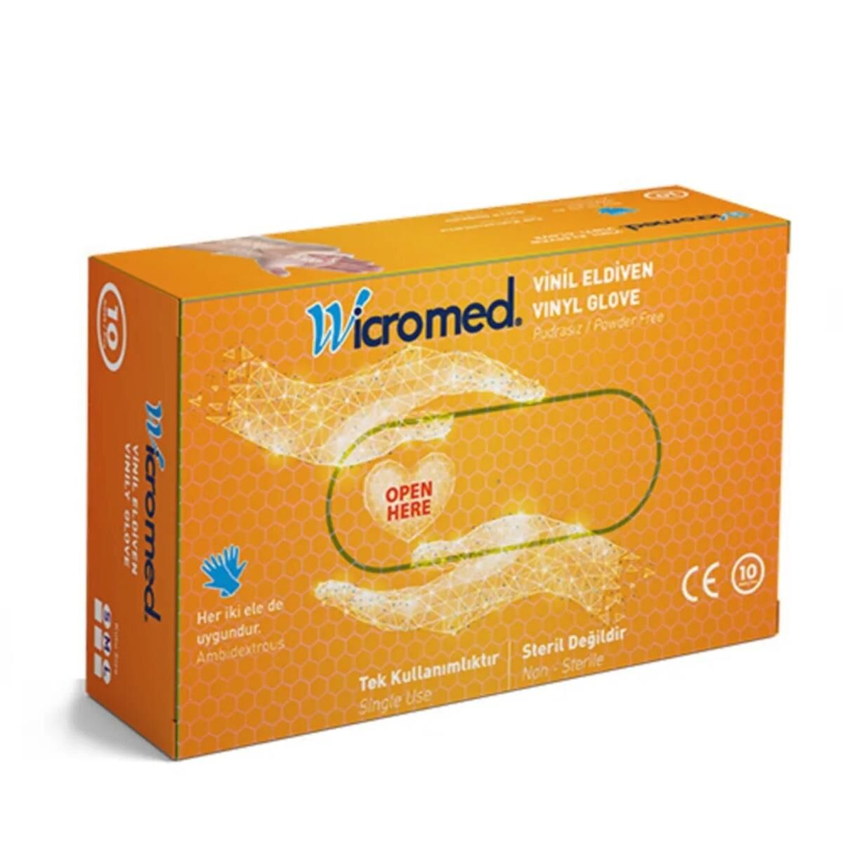 Wicromed Eldiven Vinil S 10Lu