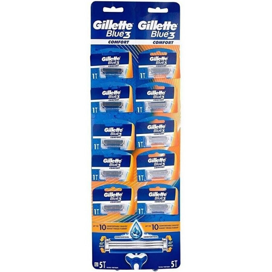 Gillette Blue3 Tıraş Bıçağı 10'lu Kartela