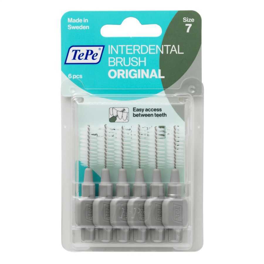 Tepe Interdental Brush Original 6 Pcs - TePe 1.3 MM Arayüz Fırçası GRİ