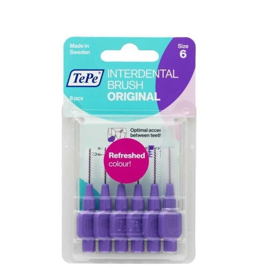 Tepe Interdental Brush Original 6 Pcs - 1.1 MM TePe Arayüz Fırçası MOR