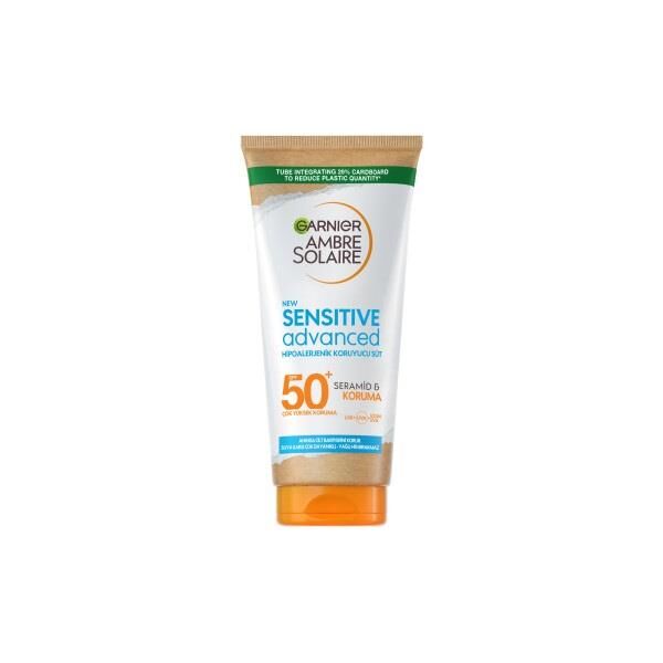 Garnier Ambre Solaire Sensitive Advanced Hipoalerjenik Güneş Koruyucu Süt SPF50+ 175ml