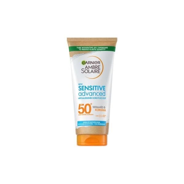 Garnier Ambre Solaire Sensitive Advanced Hipoalerjenik Güneş Koruyucu Süt SPF50+ 175ml
