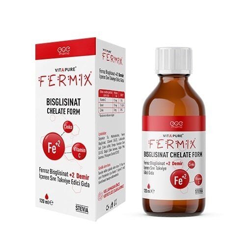 Vitapure Fermix Bisglisinat Chelate Form Sıvı 120ml Şurup