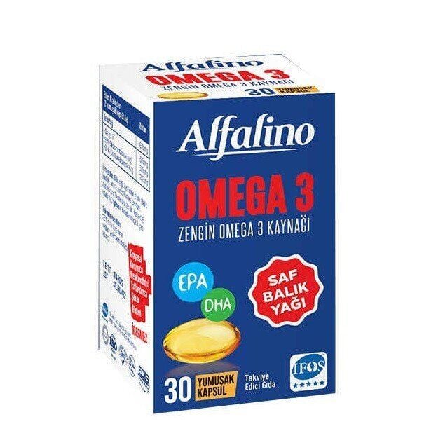 Alfalino Omega 3 Balık Yağı 30 Kapsül