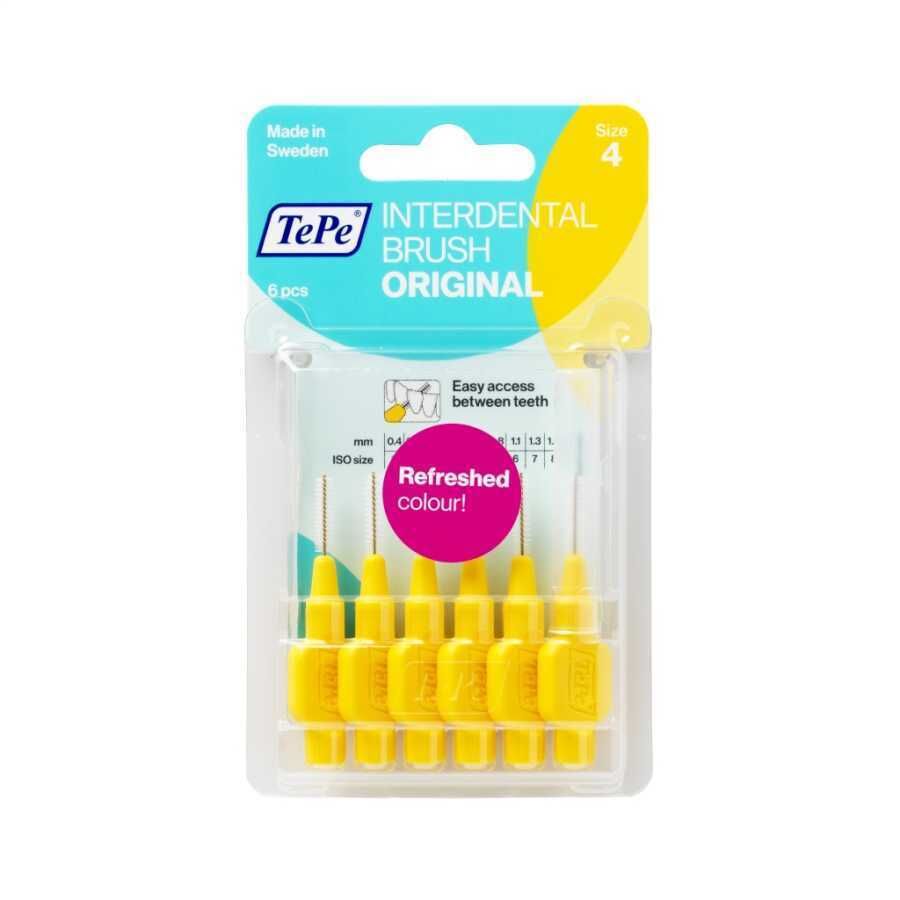 Tepe Interdental Brush Original 6 Pcs , 0.7 MM TePe Arayüz Fırçası SARI
