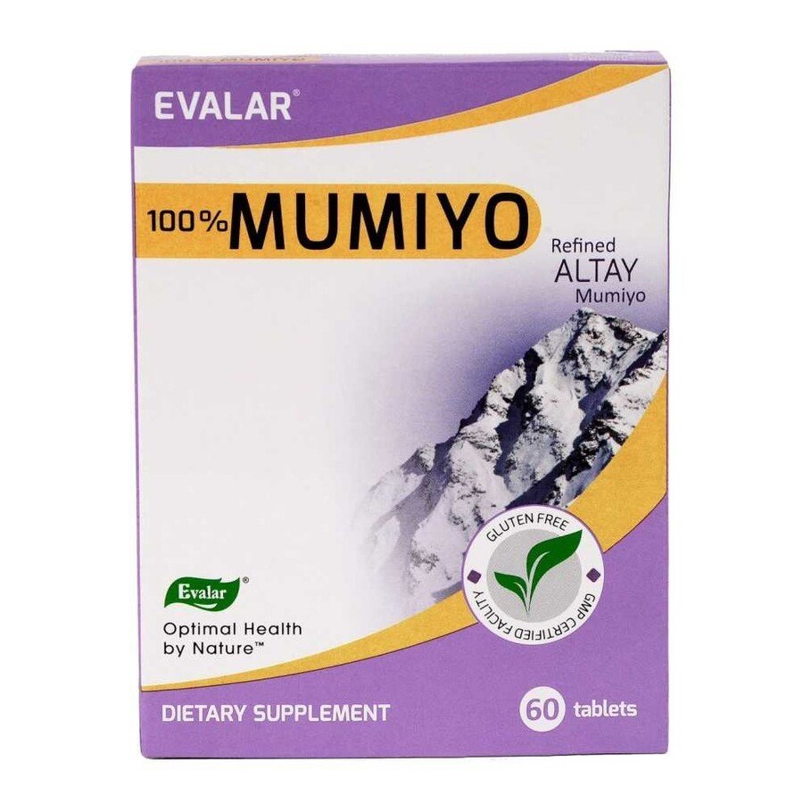 Evalar Mumiyo 60 Tablets / Refined Altay Mumiyo - Shilajit Mumiyo