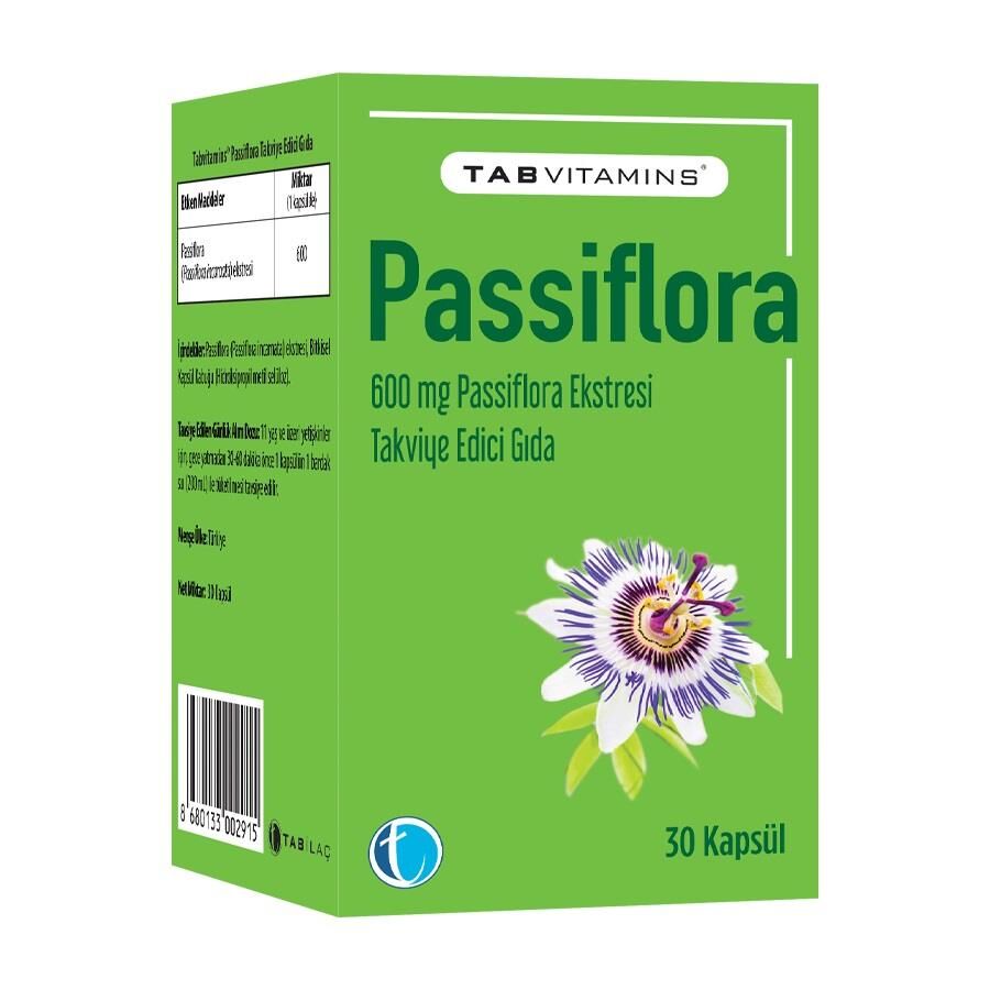 Tabvitamins Passiflora 30 Kapsül