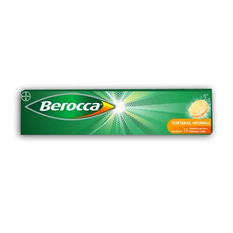 Berocca Orange - Portakal Aromalı 15 Efervesan Tablet