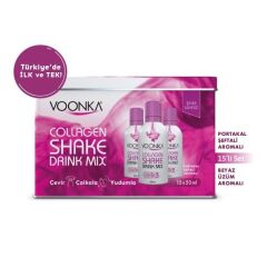 Voonka Collagen Shake Drink Mix Kollajen, Hyaluronik Asit 50ml lik 15 Shake