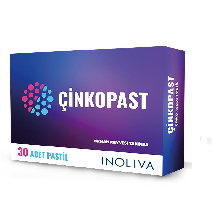 Çinkopast Çinko Asetat 15mg 30 Pastil