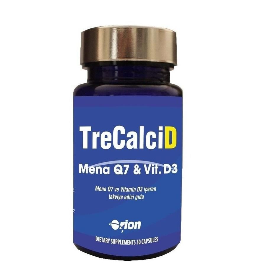 TreCalciD Mena Q7 , Vitamin D3 30 Kapsül