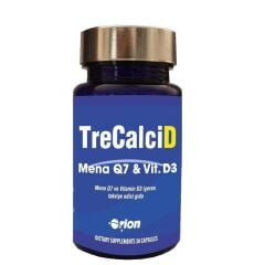 TreCalciD Mena Q7 , Vitamin D3 30 Kapsül