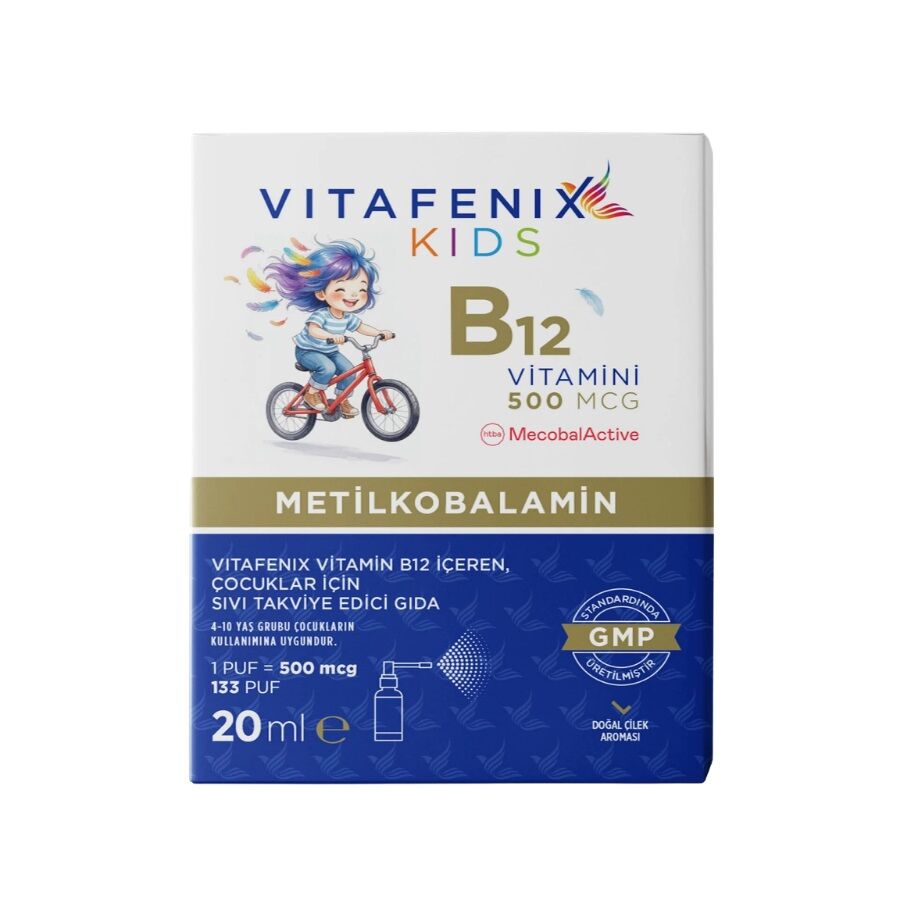 Vitafenix Kids Vitamin B12 Metilkobalamin Sprey 20ml