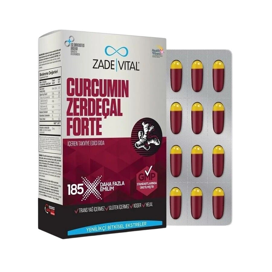 Zade Vital Zerdeçal Daily 60 Kapsül