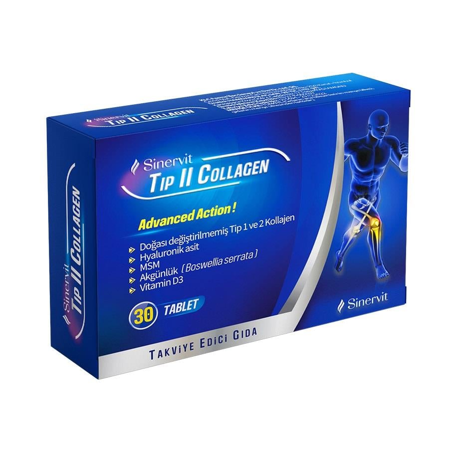 Sinervit Tip II Collagen 30 Tablet