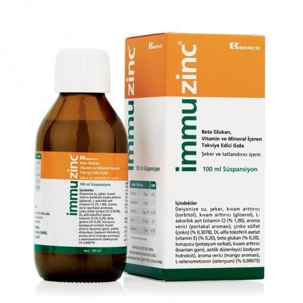 Immuzinc Şurup 100 ml - Betaglucan Multivitamin Mineral içeren TEG