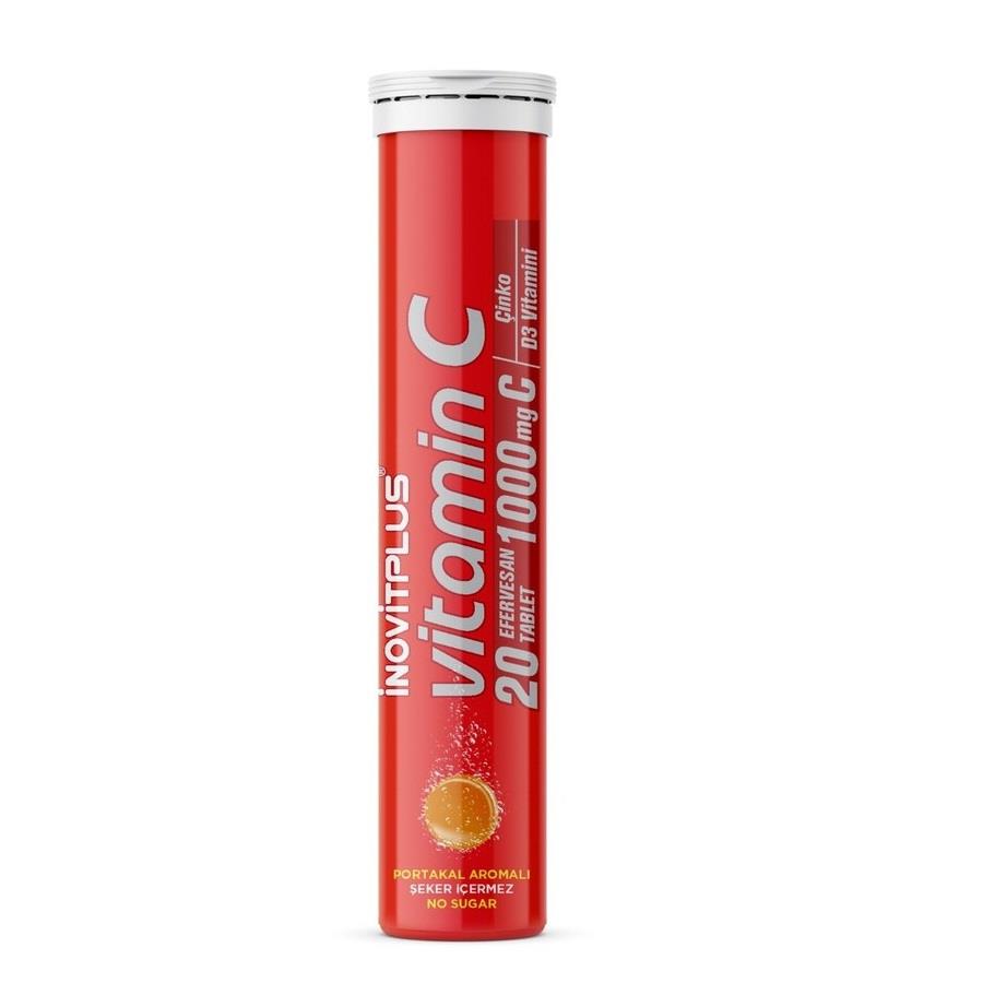 İnovitplus Vitamin C Plus 20 Efervesan Tablet