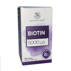 Naturalnest Biotin 5000mcg 30 Kapsül