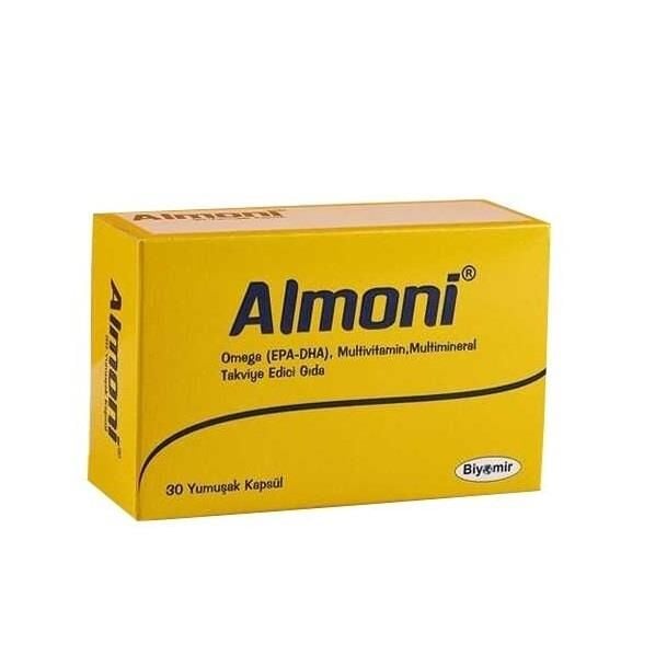 Almoni 30 Kapsül - Omega 3 ve Multivitamin ve Mineral içerikli
