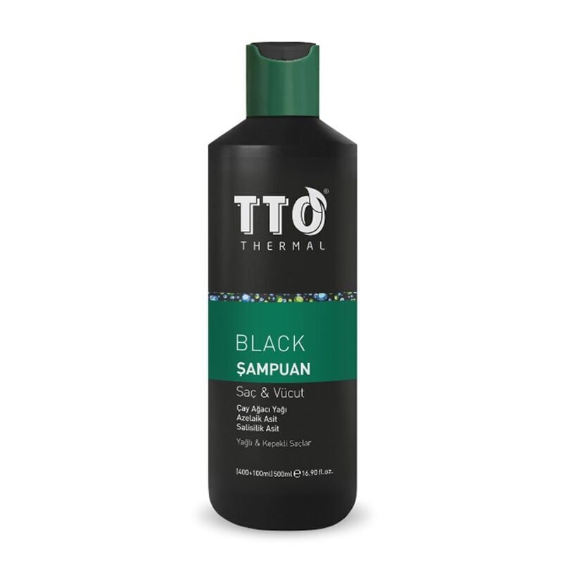 TTO Thermal Black Saç ve Vücut Şampuanı 500 ml