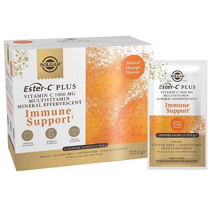 Solgar ESTER-C Plus Vitamin C 1000 MG Efervesan 21 Sachet