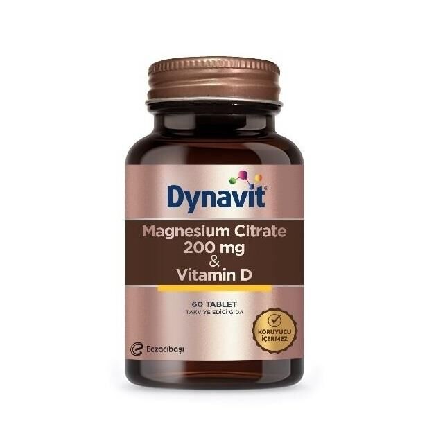 Dynavit Magnesium Citrat + Vitamin D 60 Tablet